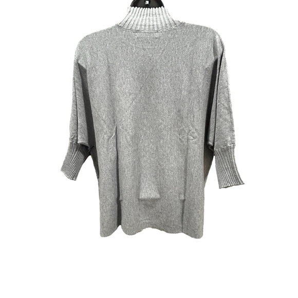 NWT Anatomie Ash Ribbed Mock Neck Sweater in gray size extra large Retails $198 - Picture 3 of 7